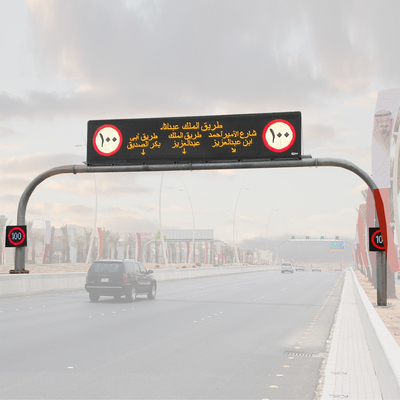 EN12966 25mm VMS-Verkeersteken Zonne het Aangedreven LEIDENE Aanhangwagenscherm