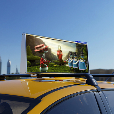 Digitale het Dak LEIDENE van de Reclametaxi Vertoningssmd Front Access Taxi Top LEIDENE Vertoning