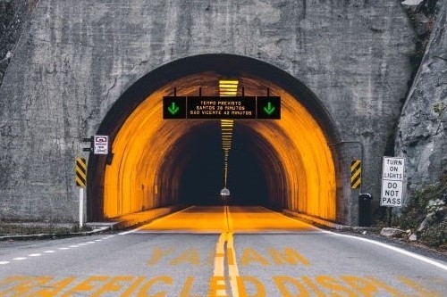 P20 van het LEIDENE Veranderlijke van de de Tunnelwaarschuwing Berichtteken de Informatievertoning