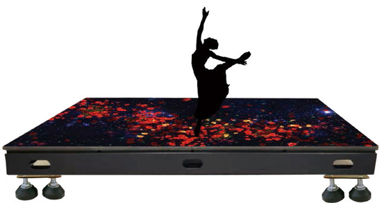 SMD 2.97mm Interactieve LEIDENE Vloercomités Waterdicht voor Discostadium