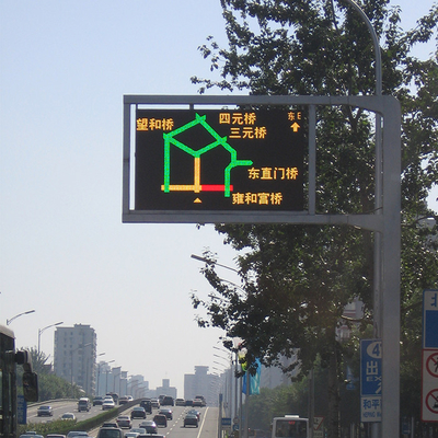 de Autosnelweg VMS van 12V 24V gelijkstroom ondertekent Openlucht Volledige Kleuren LEIDENE Verkeersvertoning
