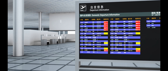 SMD-van de LEIDENE van het het Programmascherm Luchthavenvlucht de Terminal van de de Routebegeleiding