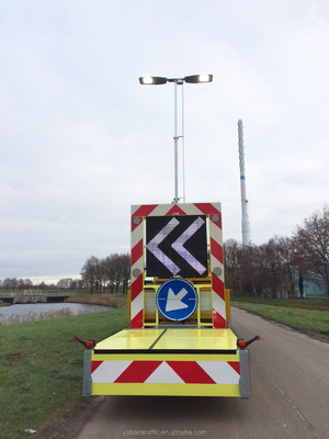 P16 Mobiele Reclame LEIDENE Vertoning voor de Uiteinden van de de wegwaarschuwing van de Aanhangwagenvrachtwagen