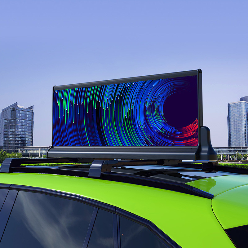 Van de programmeerbare LEIDENE van het Taxidak het Dak Vertonings3g 4G WIFI Openluchtp2.5 Auto Hoogste Reclame
